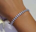 The Marquise Radiant Tennis Bracelet — Sterling Lustre Edition