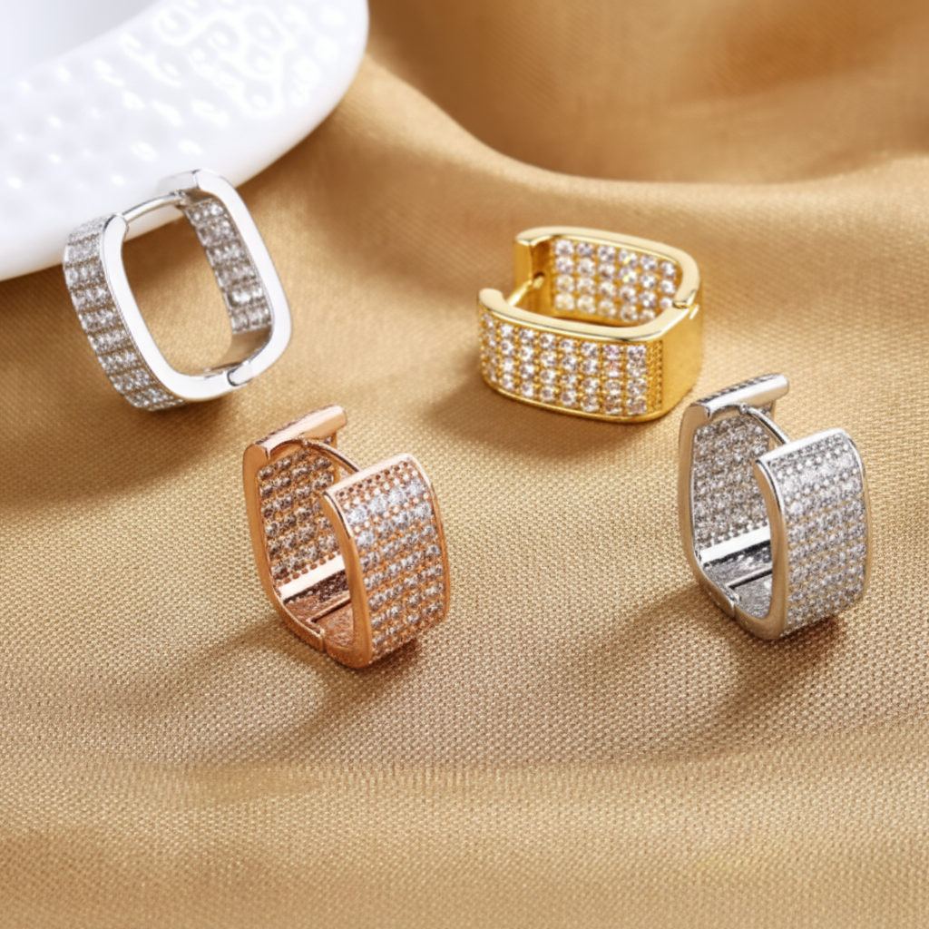 The Quadra Radiant Hoops — Geometric Artisan Edition