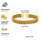 The Heritage Woven Cuff — Artisan Metallic Edition