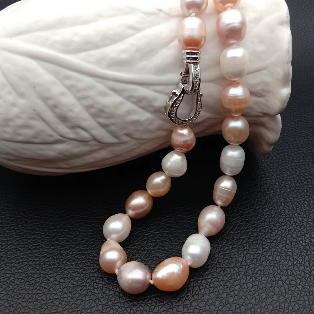 The Aurora Pearl Choker — Natural Baroque Edition