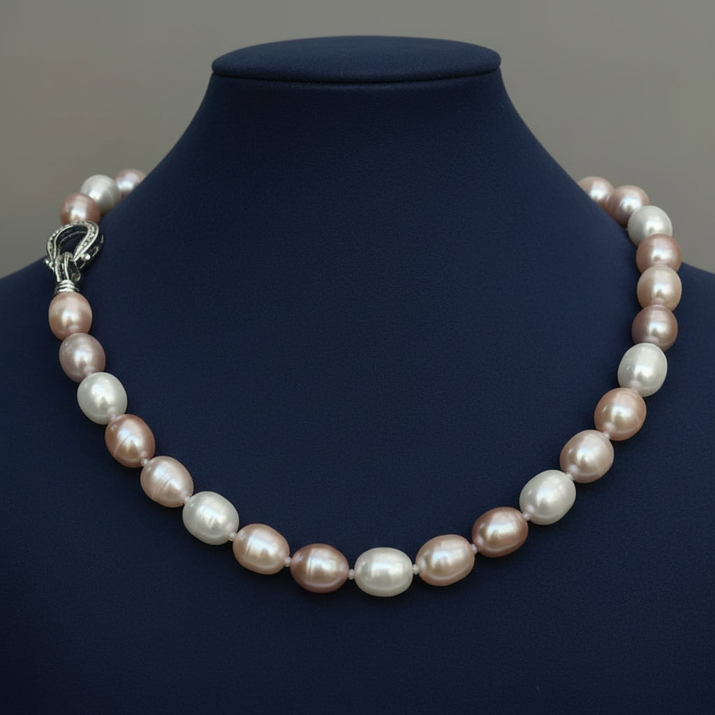 The Aurora Pearl Choker — Natural Baroque Edition