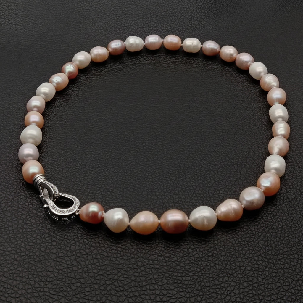 The Aurora Pearl Choker — Natural Baroque Edition