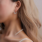 The Lumière Pavé Hoops — Radiance Eternity Edition