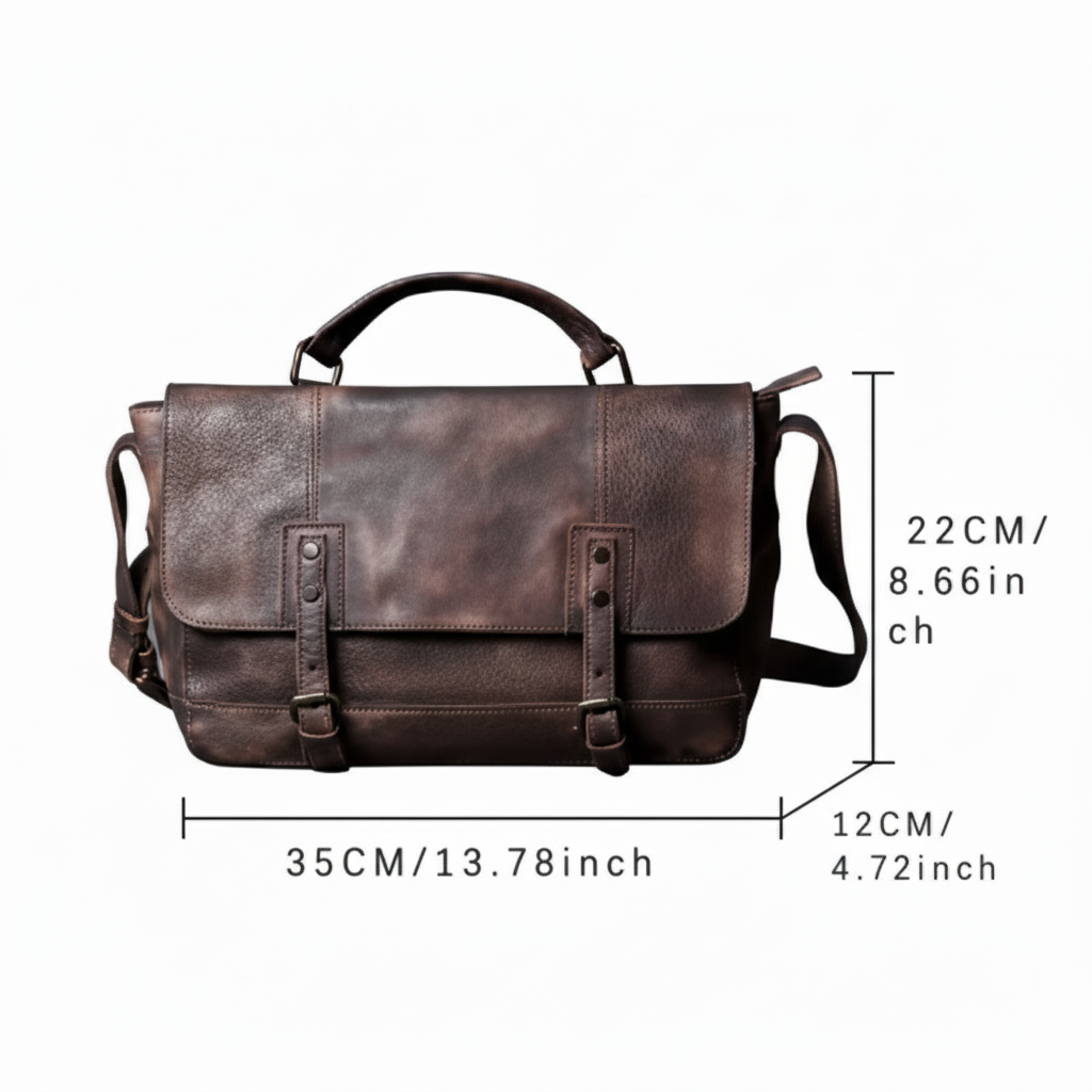 The Heritage Satchel — Vegetable Tanned Leather