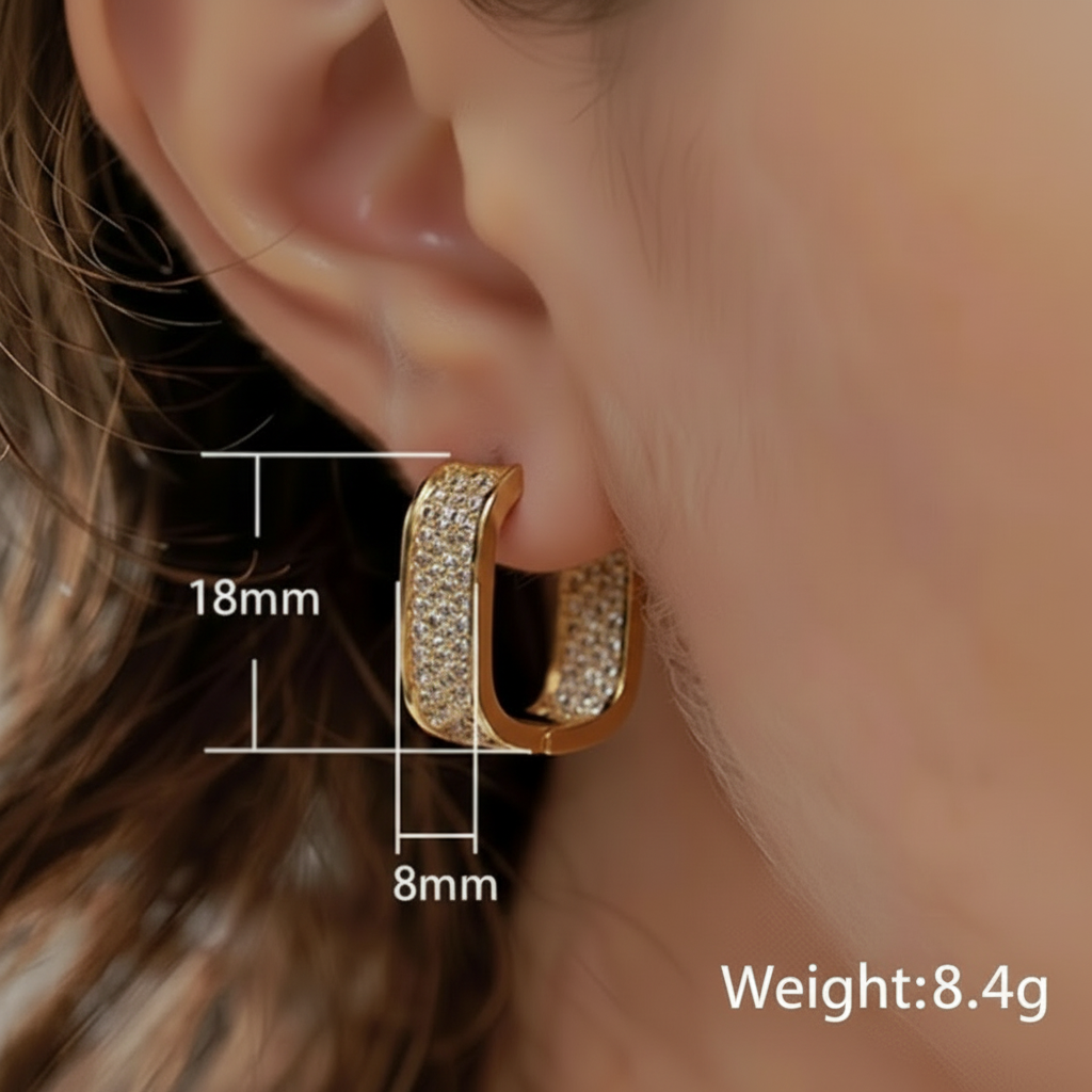 The Quadra Radiant Hoops — Geometric Artisan Edition