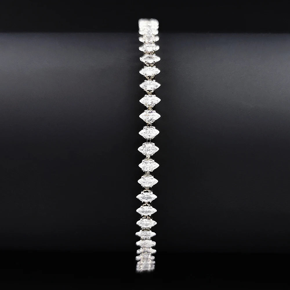 The Marquise Radiant Tennis Bracelet — Sterling Lustre Edition