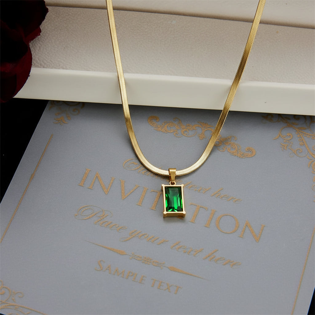 The Emerald Geometric Set — Artisan Malachite Edition