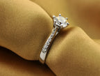 The Classic Solitaire Statement Ring — Sterling Lustre Edition