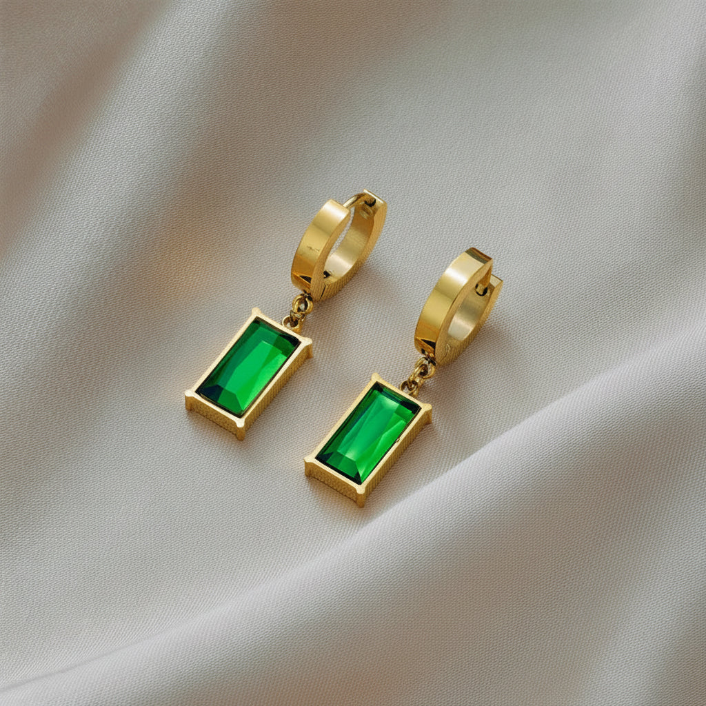 The Emerald Geometric Set — Artisan Malachite Edition
