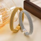 The Heritage Woven Cuff — Artisan Metallic Edition