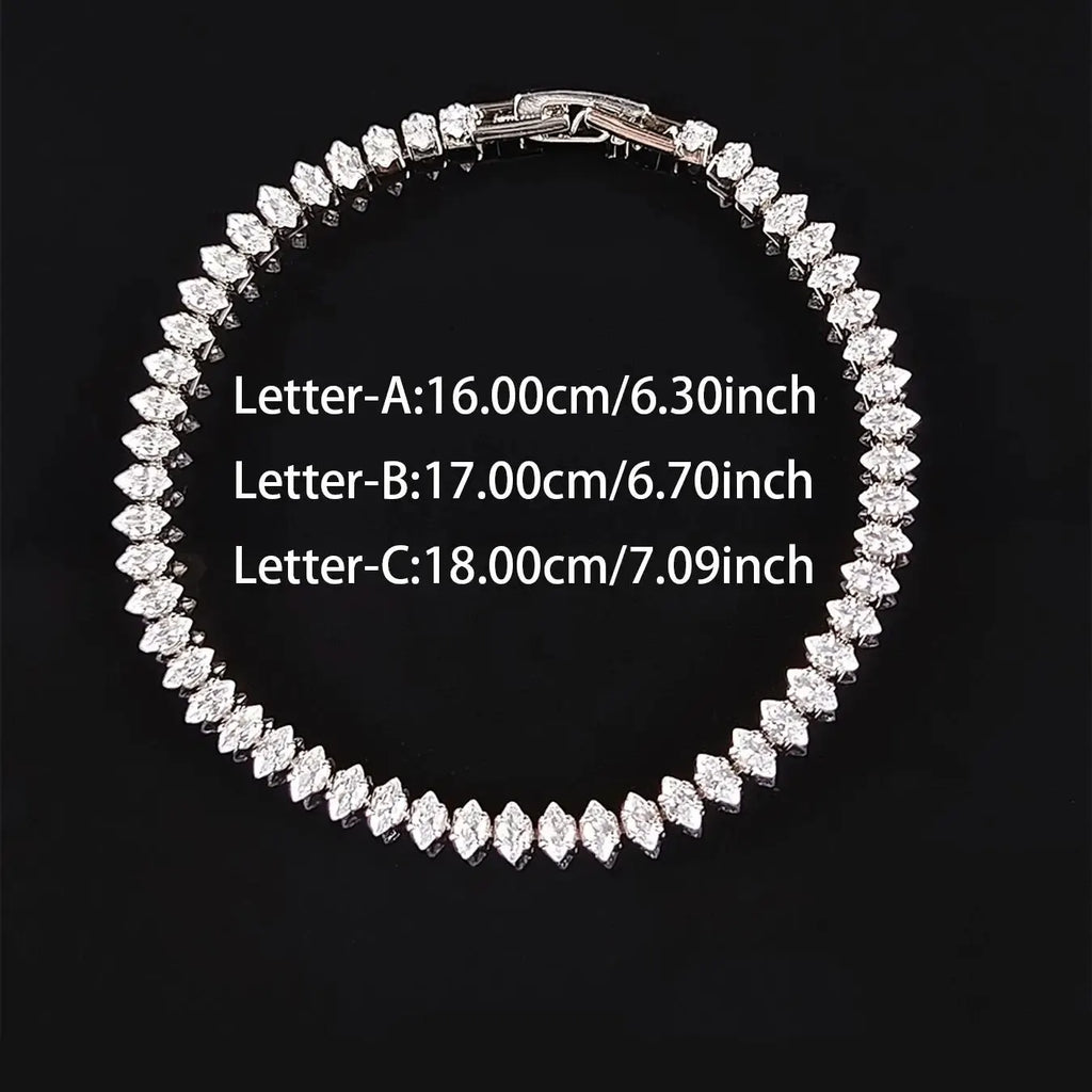 The Marquise Radiant Tennis Bracelet — Sterling Lustre Edition