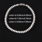 The Marquise Radiant Tennis Bracelet — Sterling Lustre Edition