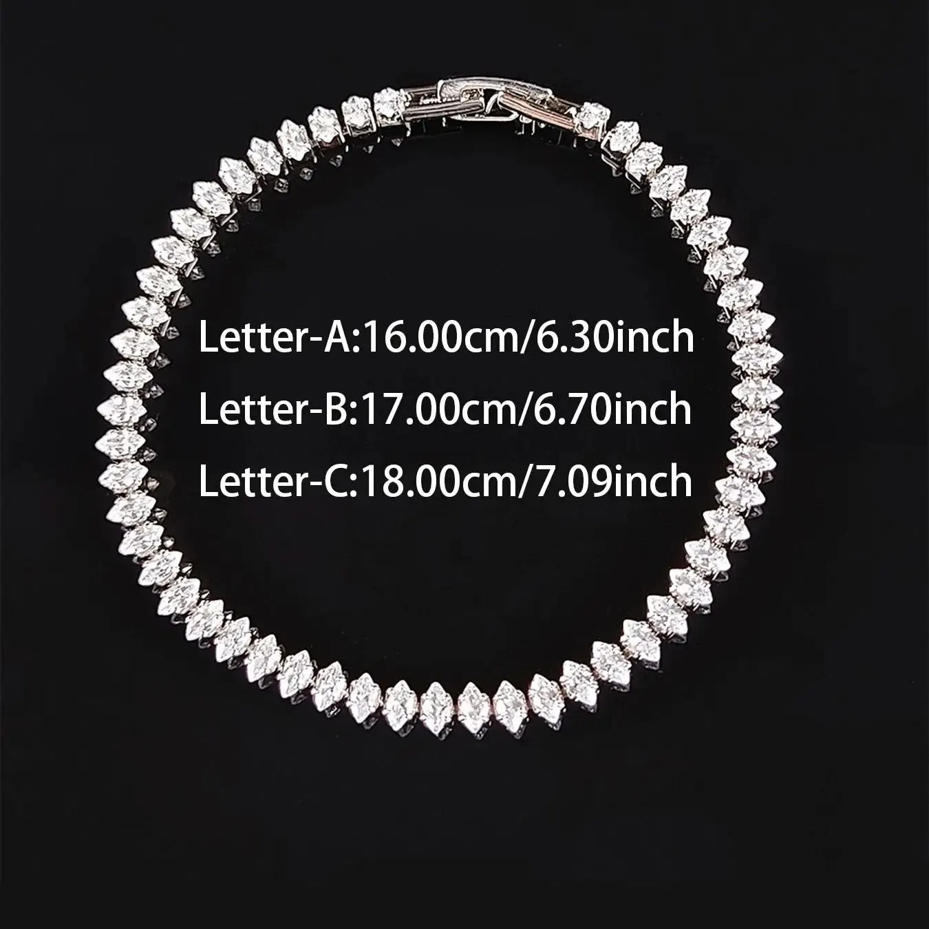The Marquise Radiant Tennis Bracelet — Sterling Lustre Edition