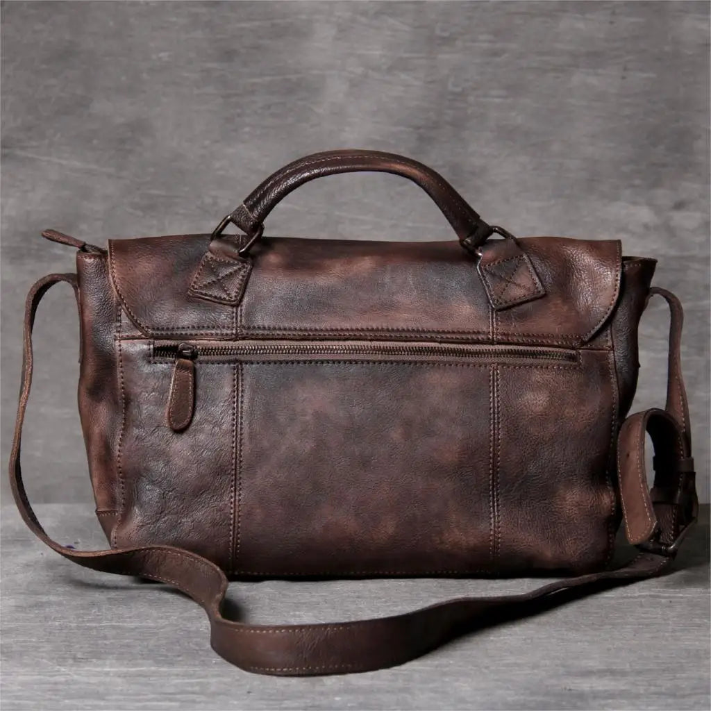The Heritage Satchel — Vegetable Tanned Leather