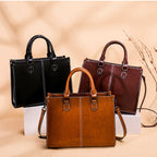 The Heritage Box Tote — Structured Genuine Leather Edition