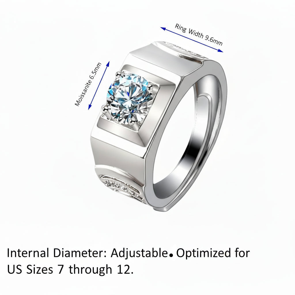 The Sovereign Square — Emerald Radiant Ring