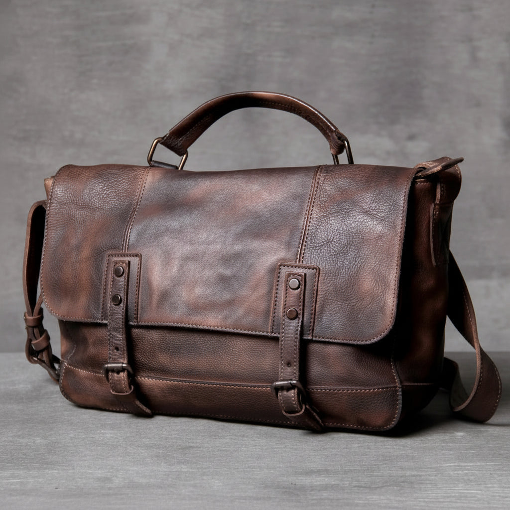 The Heritage Satchel — Vegetable Tanned Leather