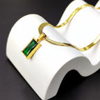 The Emerald Geometric Set — Artisan Malachite Edition