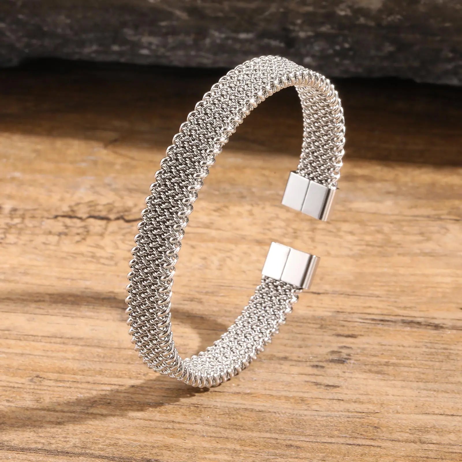 The Heritage Woven Cuff — Artisan Metallic Edition