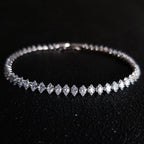 The Marquise Radiant Tennis Bracelet — Sterling Lustre Edition