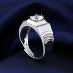 The Sovereign Square — Emerald Radiant Ring
