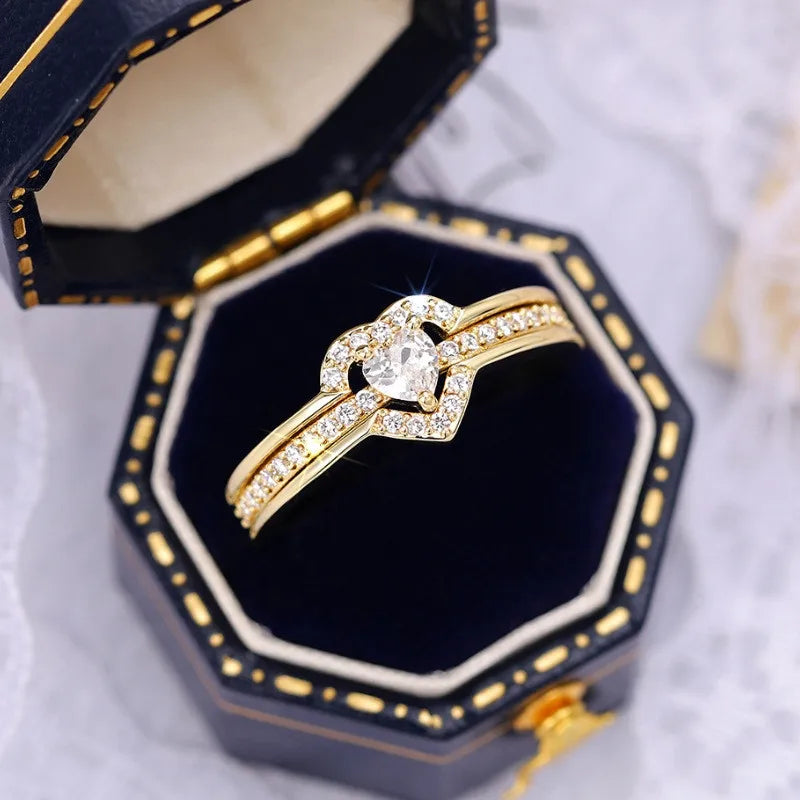 The Eternal Heart Solitaire Ring — Heart-Cut Brilliant Edition