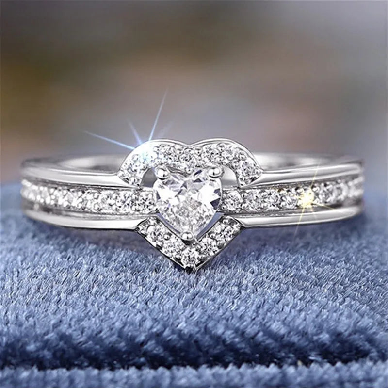 The Eternal Heart Solitaire Ring — Heart-Cut Brilliant Edition