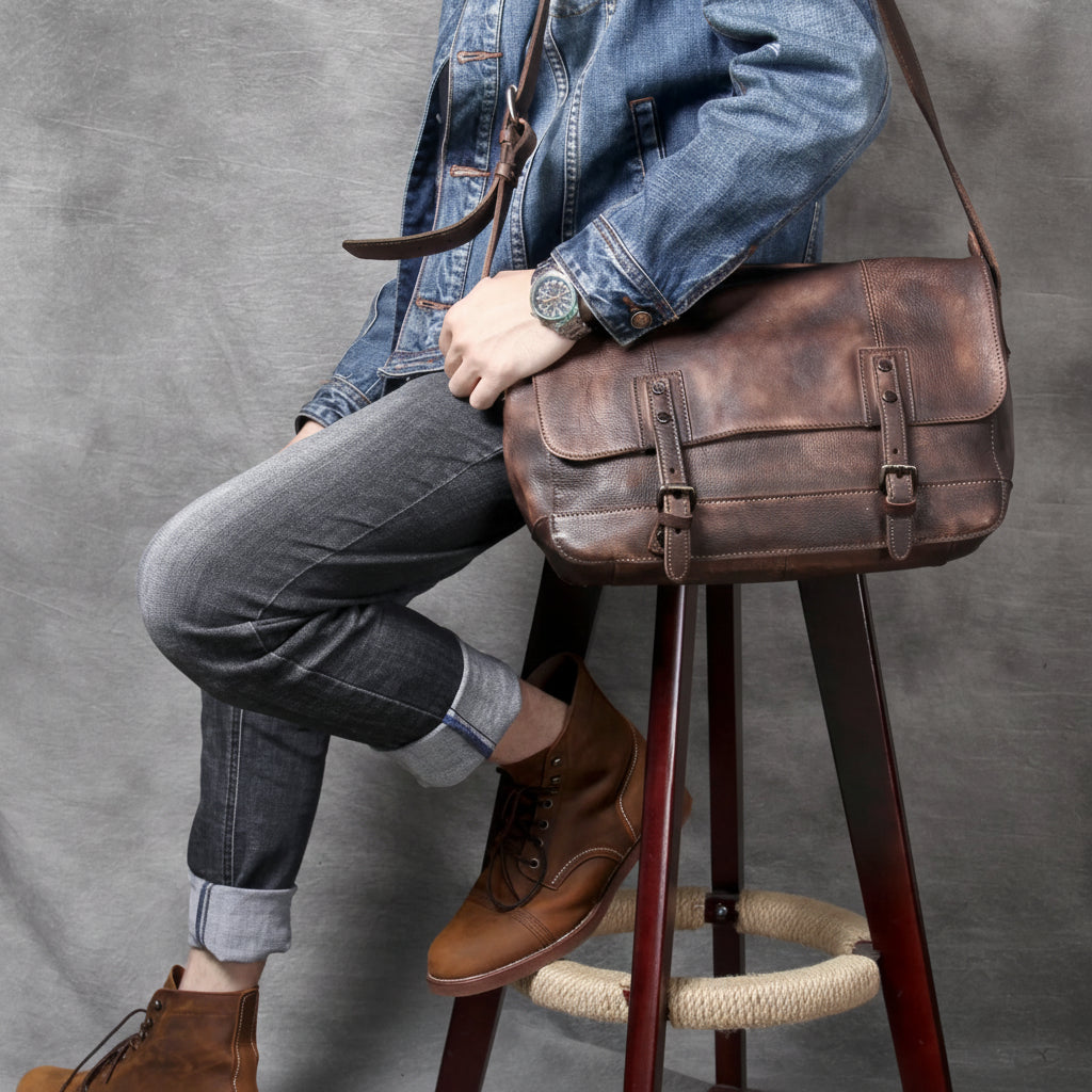 The Heritage Satchel — Vegetable Tanned Leather