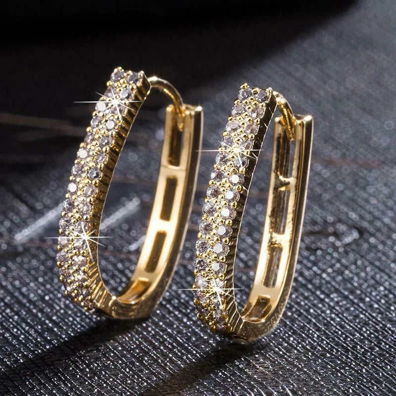 The Pavé Eternity Hoops — Stellar Lustre Edition