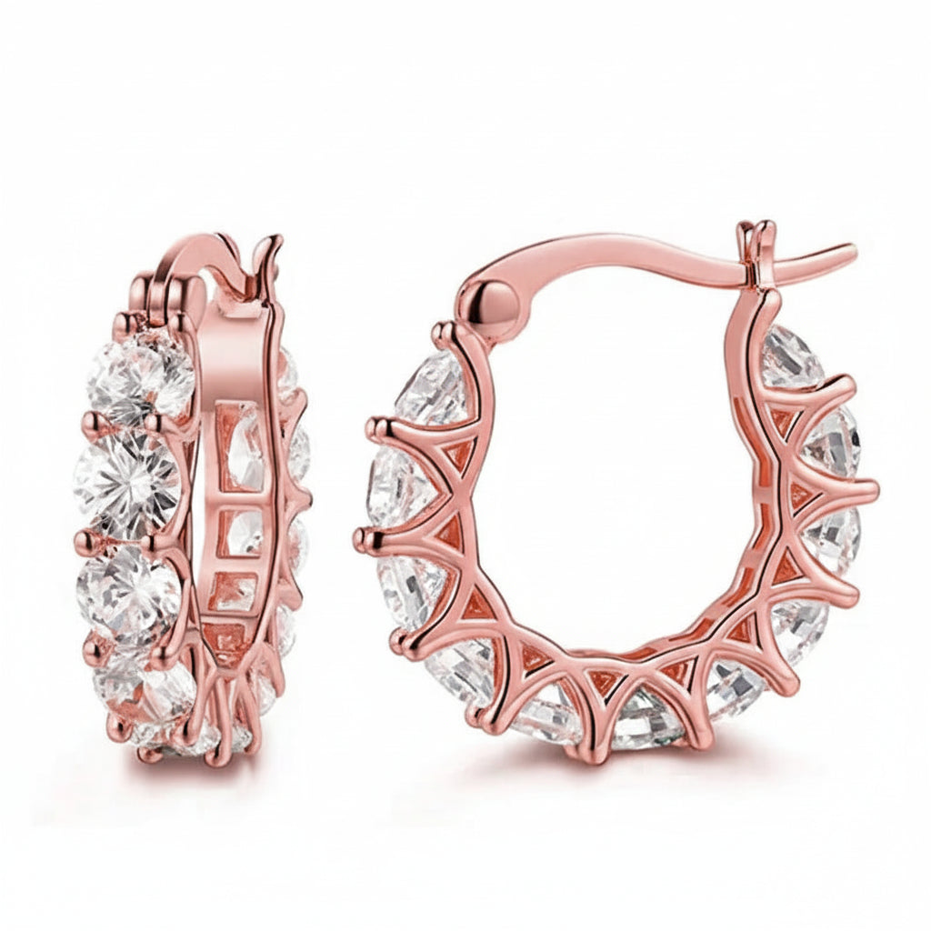 The Lumière Pavé Hoops — Radiance Eternity Edition