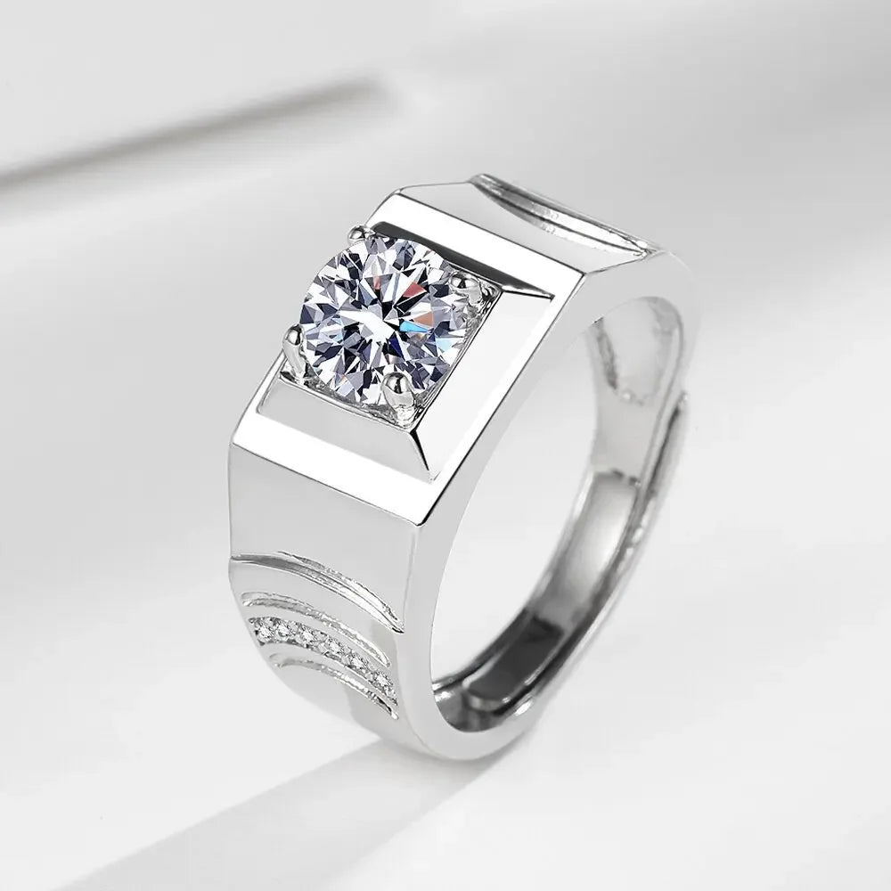 The Sovereign Square — Emerald Radiant Ring