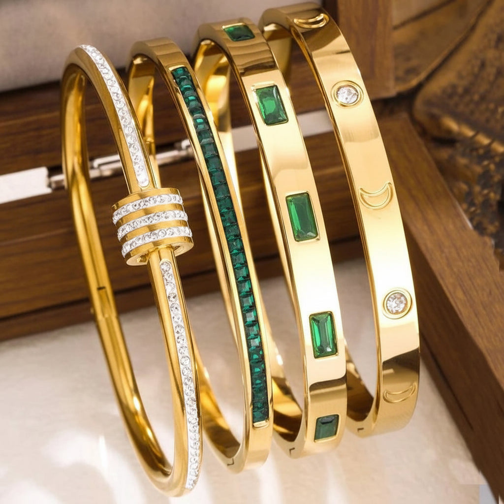 The Emerald Quintet — Celestial Cuff Set