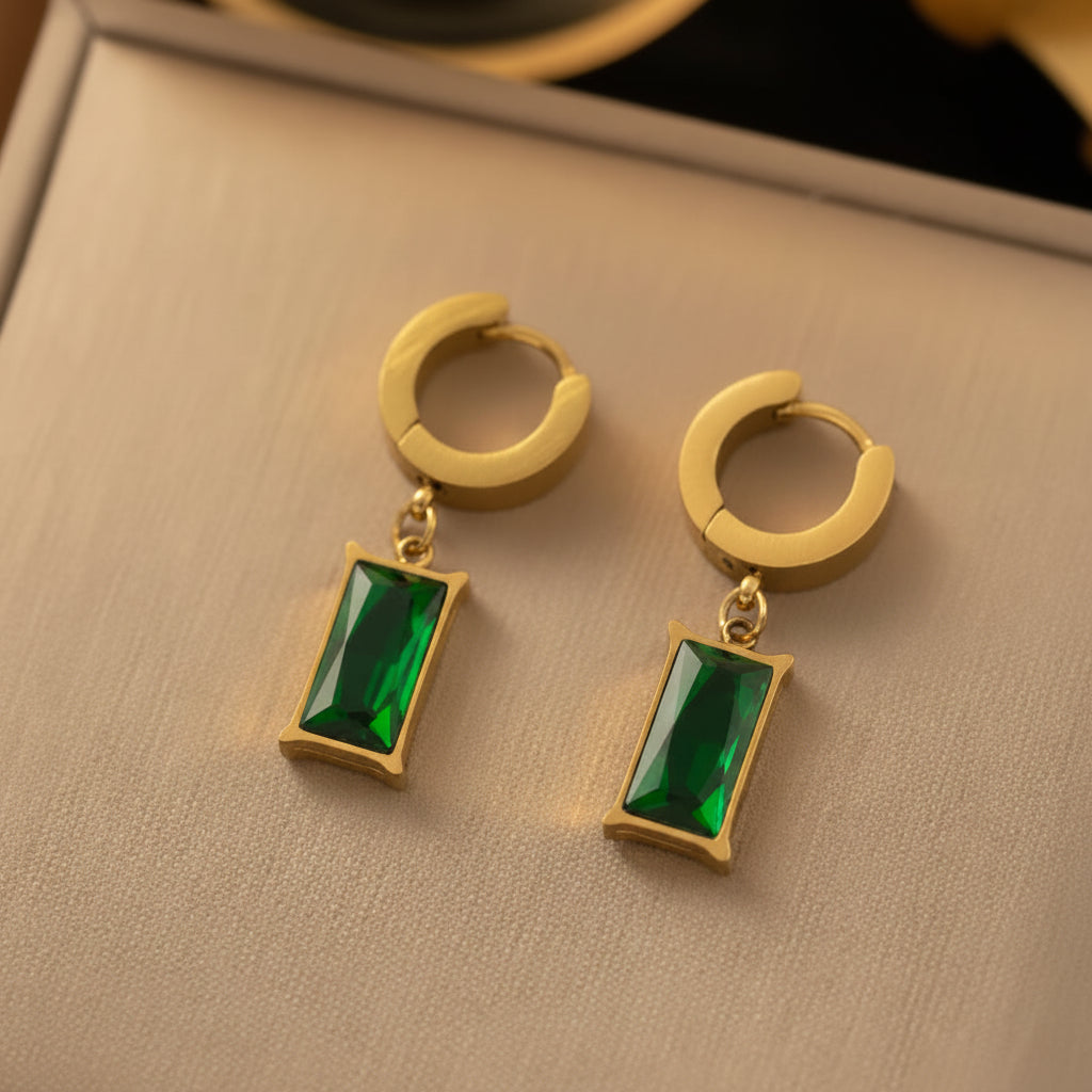 The Emerald Geometric Set — Artisan Malachite Edition
