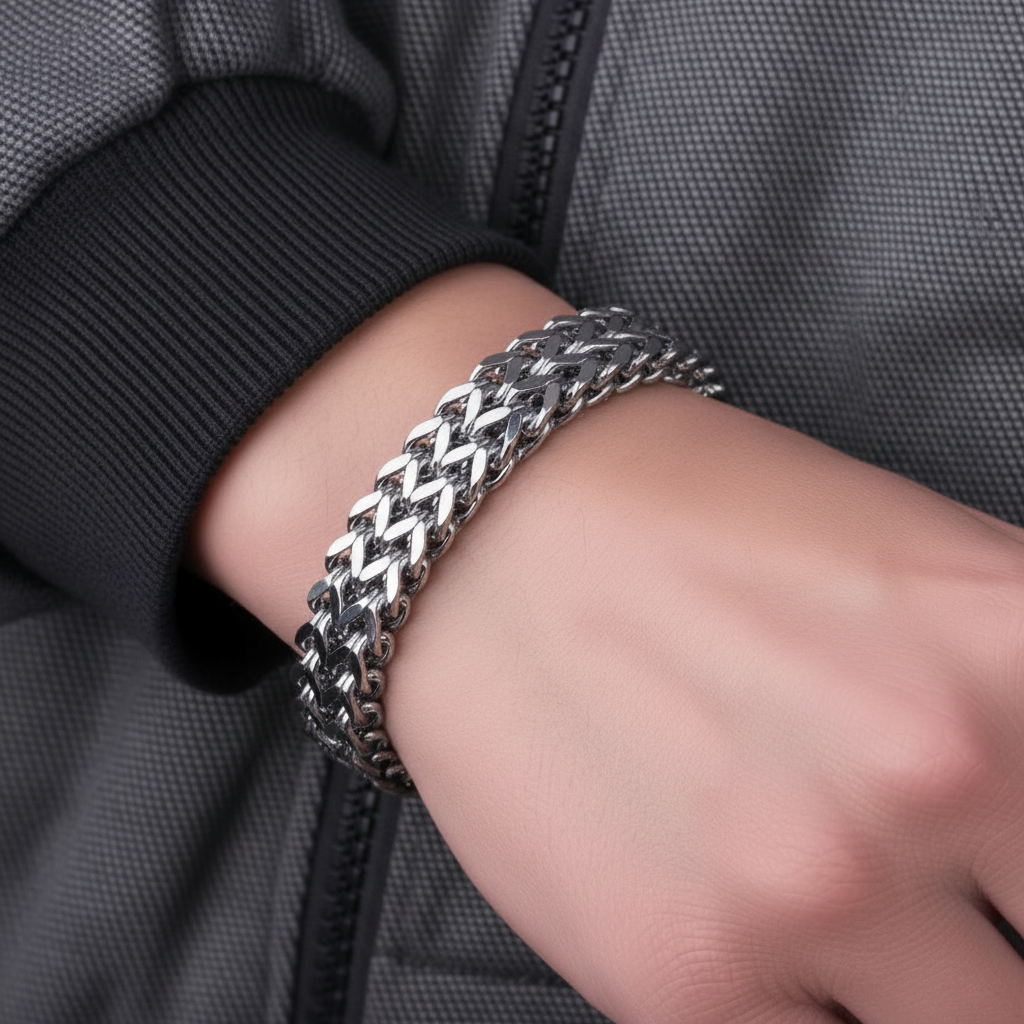 The Keel Mesh — Dual-Strand Magnetic Bracelet