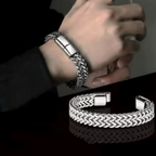 The Keel Mesh — Dual-Strand Magnetic Bracelet