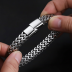 The Keel Mesh — Dual-Strand Magnetic Bracelet