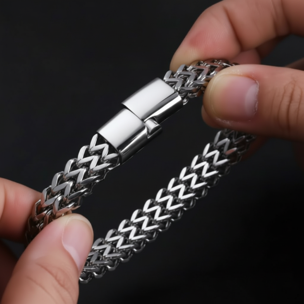 The Keel Mesh — Dual-Strand Magnetic Bracelet