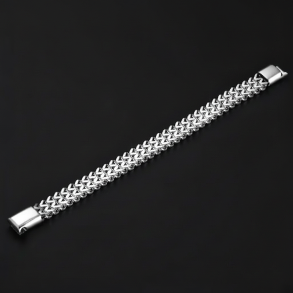 The Keel Mesh — Dual-Strand Magnetic Bracelet